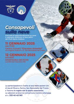 11/12 Gennaio – Consapevoli sulla Neve: Giornata di Approfondimento su Neve e Valanghe